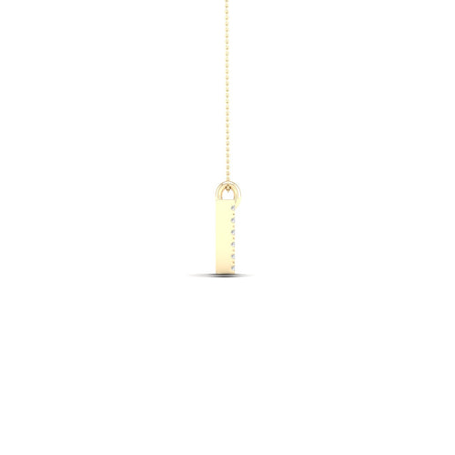 "W" Initial Lab Grown Fashion Pendant