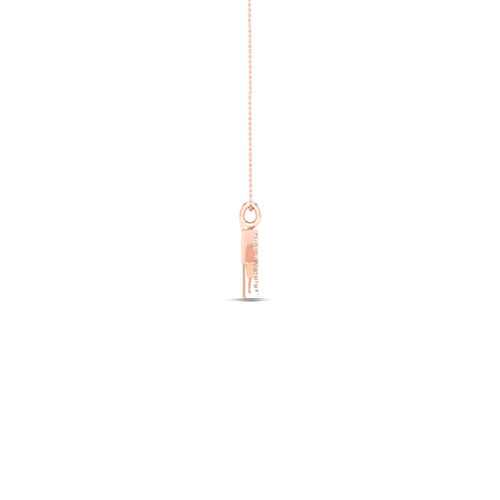 "X" Initial Lab Grown Fashion Pendant