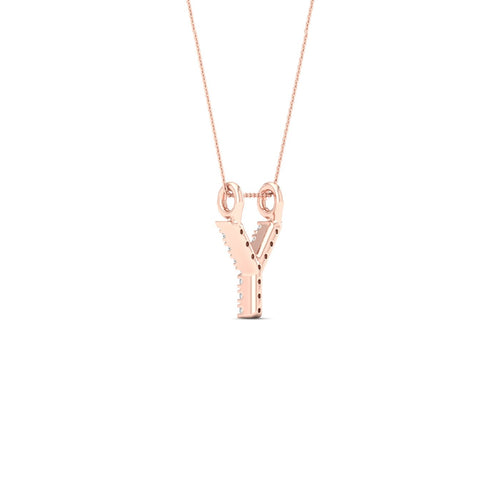 "Y" Initial Lab Grown Fashion Pendant