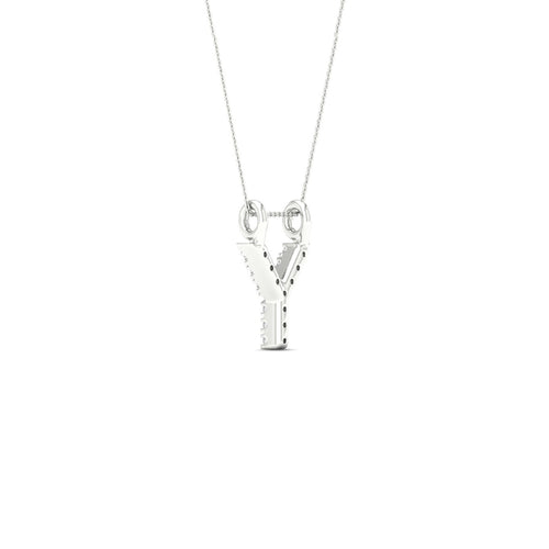 "Y" Initial Lab Grown Fashion Pendant