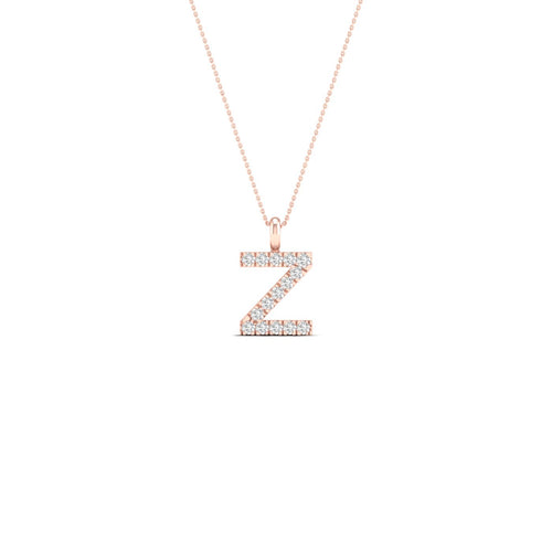 "Z" Initial Lab Grown Fashion Pendant