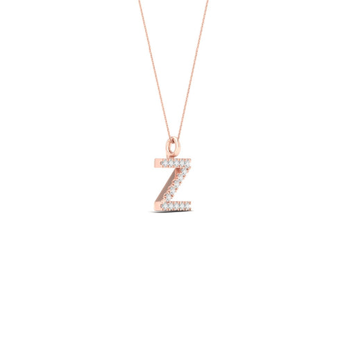 "Z" Initial Lab Grown Fashion Pendant