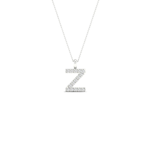 "Z" Initial Lab Grown Fashion Pendant