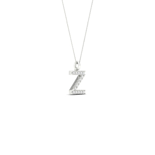 "Z" Initial Lab Grown Fashion Pendant