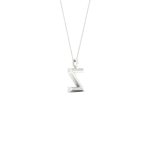 "Z" Initial Lab Grown Fashion Pendant