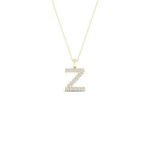 "Z" Initial Lab Grown Fashion Pendant