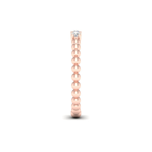 1/6 Ctw Three Stone Bubble Stack Ring