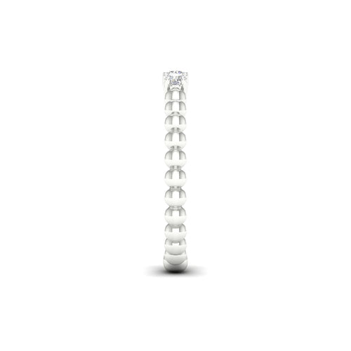 1/6 Ctw Three Stone Bubble Stack Ring