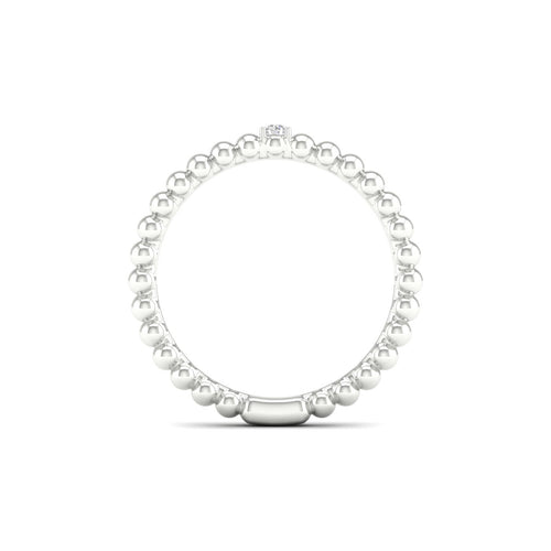 0.02 Ctw Single Stone Lab Grown Stackable Ring