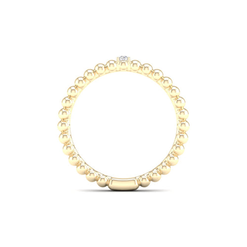 0.02 Ctw Single Stone Lab Grown Stackable Ring
