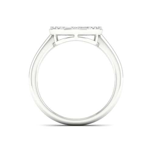 1/4 Ctw Ana de Aramas Circle Baguette Round Lab Grown Fashion Ring