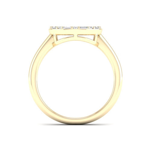 1/4 Ctw Ana de Aramas Circle Baguette Round Lab Grown Fashion Ring