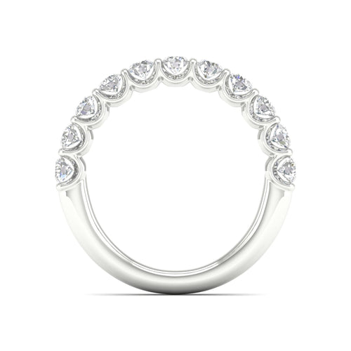 1 ctw Scalloped Channel Set Anniversary Lab Grown Band