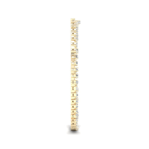 15 1/3 ctw Multi Shape Fashion Lab Grown Necklace