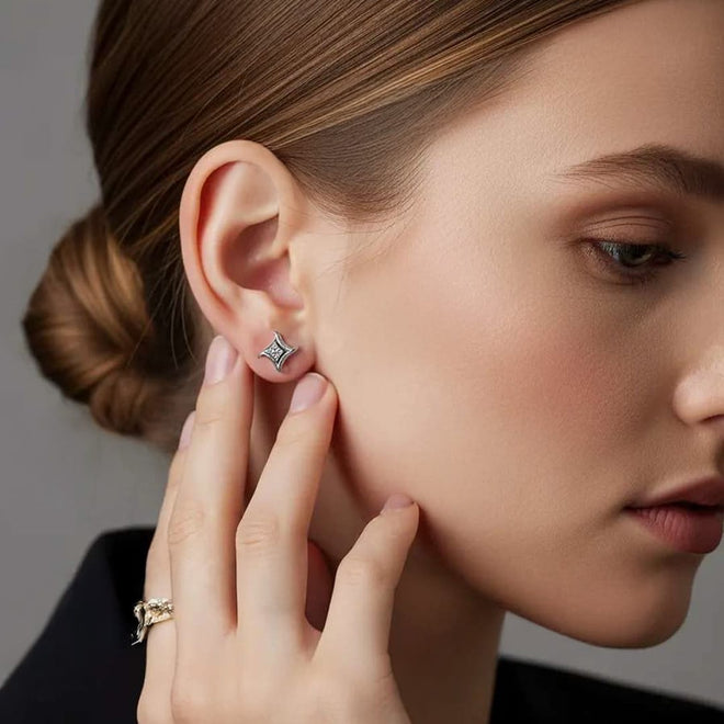 1/10 Ctw Seren Silver Lab Grown Earring