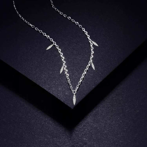 1/3 CTW Lab Grown Diamond Bar Station Necklace in 925 Sterling Silver – 16.5 Inch