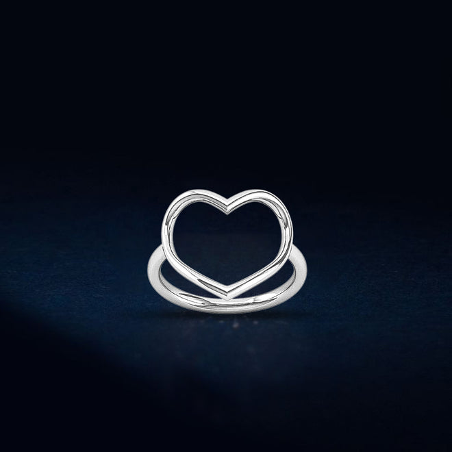 Luvina Plain Silver Fashion Ring