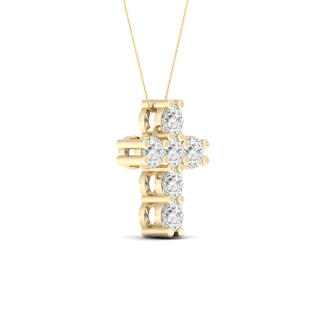 1 Ctw Teensy Cross Fashion Pendant