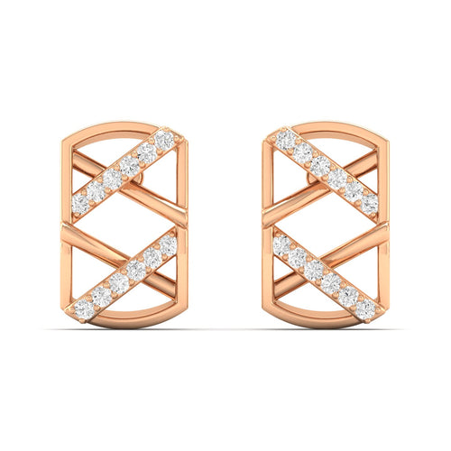 Lab Grown Diamond Stud Earrings 9k Solid Gold