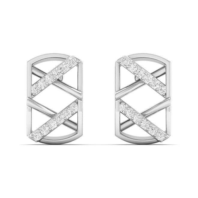 Lab Grown Diamond Stud Earrings 9k Solid Gold