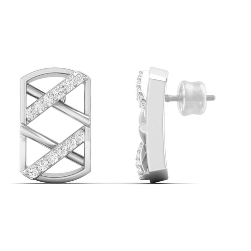 Lab Grown Diamond Stud Earrings 9k Solid Gold