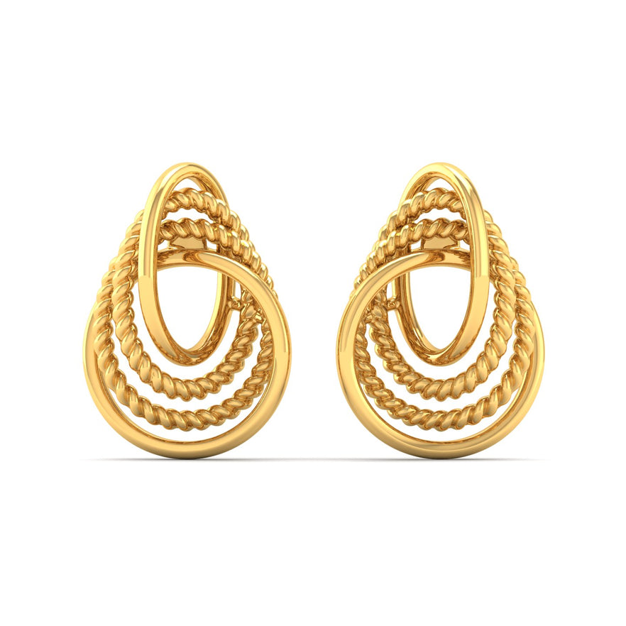 Plain Gold Earrings