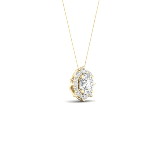 1 ctw Floral Lab Pendant