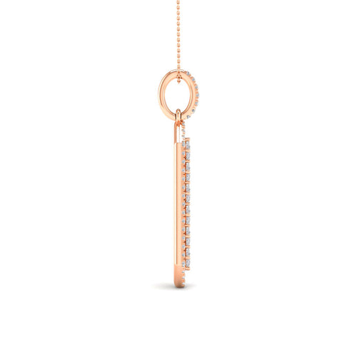 1/2 Ctw Geometric Floating Princess Fashion Pendant