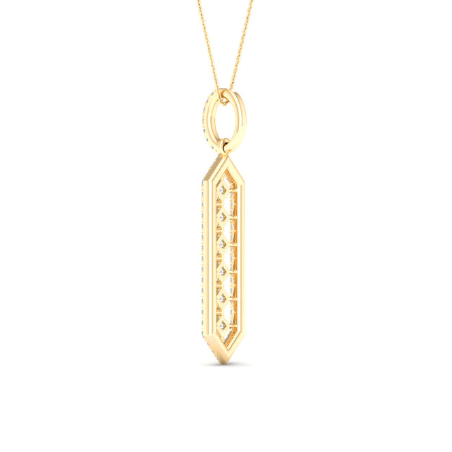 1/2 Ctw Geometric Floating Princess Fashion Pendant