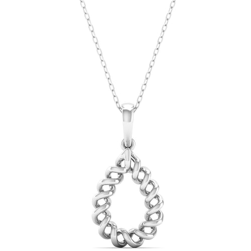 9k Solid Gold Pear Drop Fashion Pendant