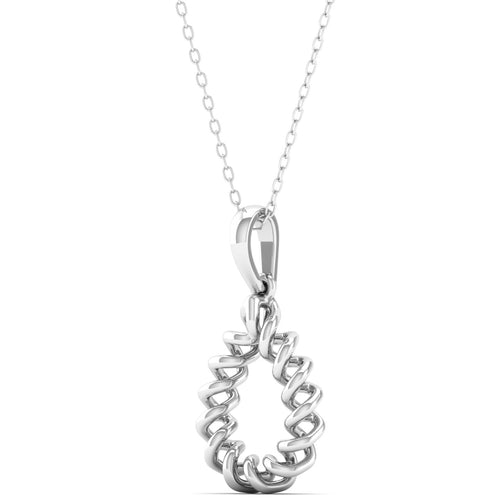 9k Solid Gold Pear Drop Fashion Pendant