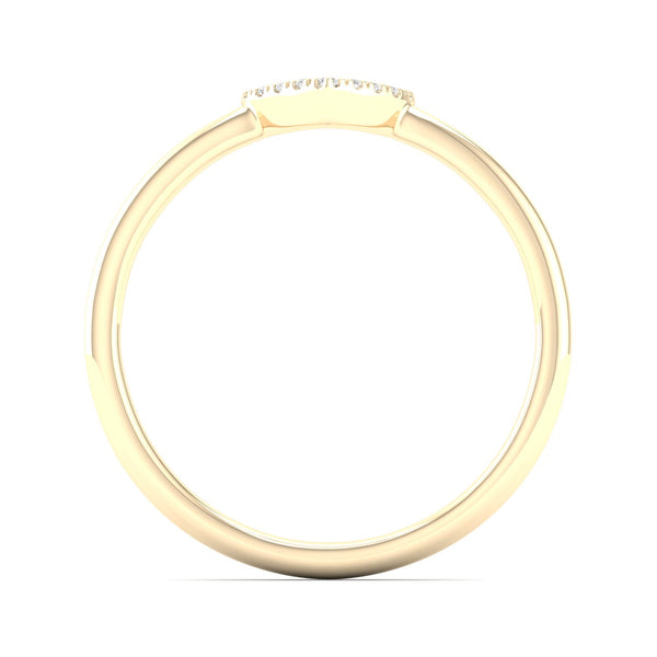 0.065 Ctw Minimalist Heart Fashion Ring