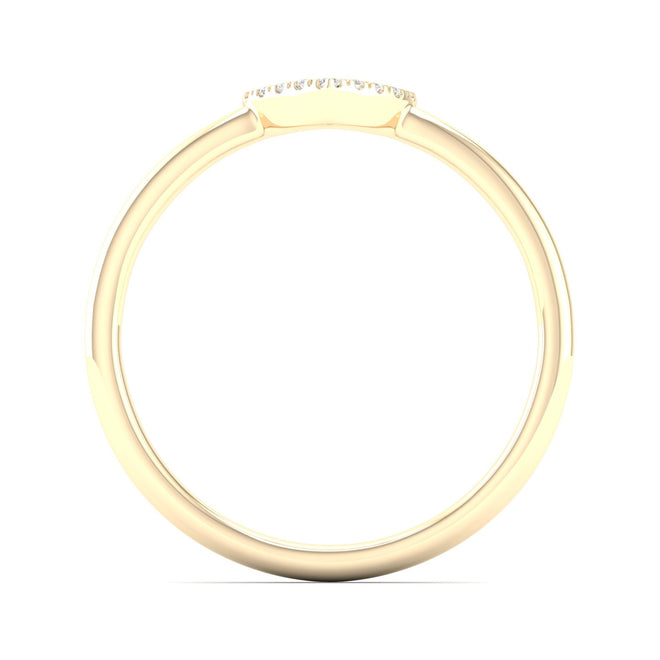 0.065 Ctw Minimalist Heart Fashion Ring