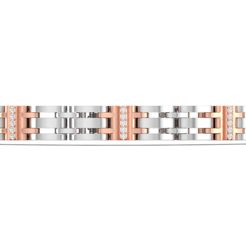 Riaan - 1/4 Ctw. Platinum Gold Men's Bracelet