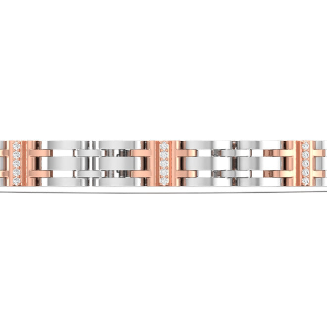 Riaan - 1/4 Ctw. Platinum Gold Men's Bracelet