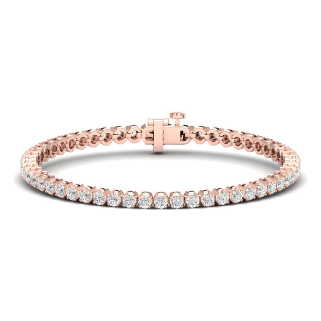 4 ctw Four Prong Round Classic Tennis Bracelet
