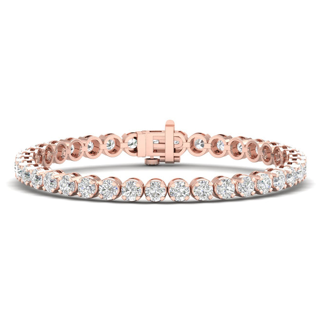 7 ctw Four Prong Round Classic Tennis Bracelet