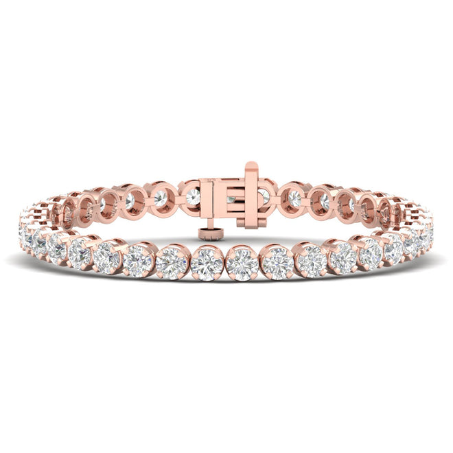 8 ctw Four Prong Round Classic Tennis Bracelet