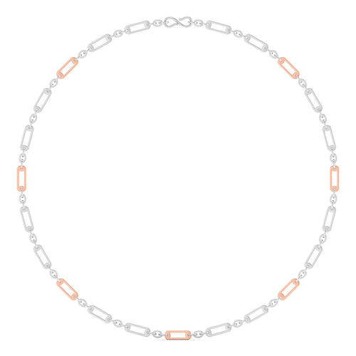 Ehan-Plain Platinum Gold Link Men's Chain