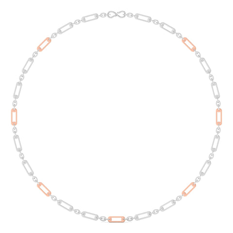 Ehan-Plain Platinum Gold Link Men's Chain