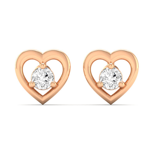 Lab Grown Diamond Stud Earrings 9k Solid Gold