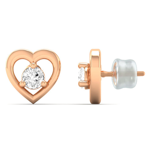 Lab Grown Diamond Stud Earrings 9k Solid Gold
