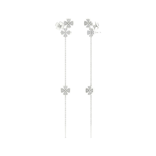 1/3 Cts Bouquet Threader Fashion Earrings