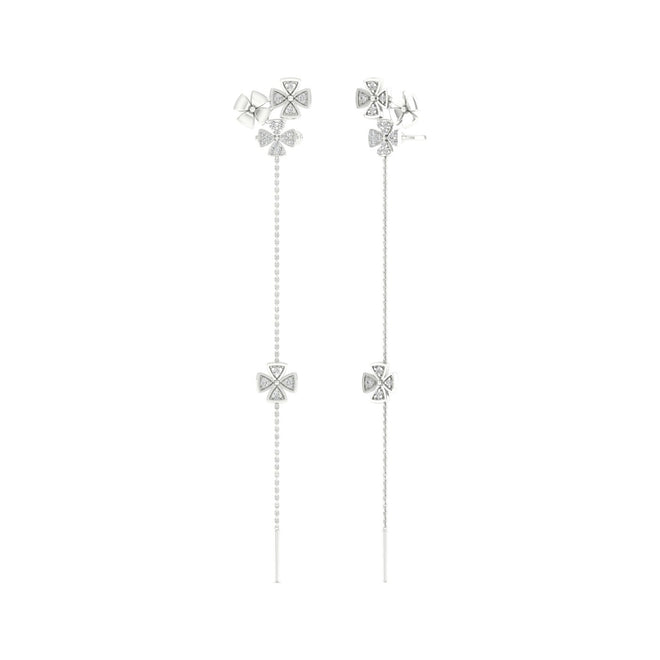1/3 Cts Bouquet Threader Fashion Earrings