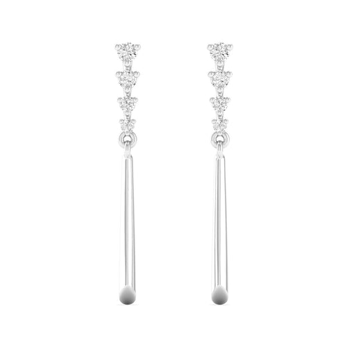 Fashion Stud Earrings 9k Solid Gold