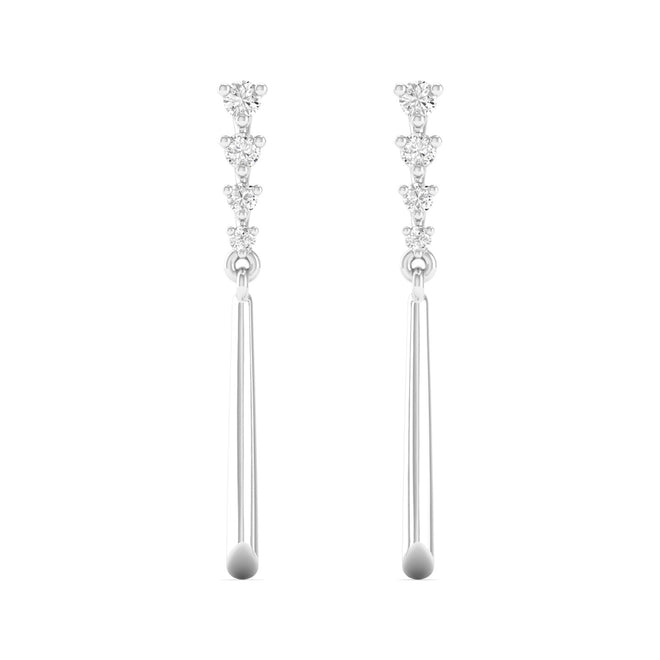 Fashion Stud Earrings 9k Solid Gold