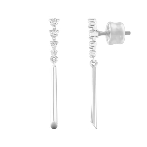 Fashion Stud Earrings 9k Solid Gold