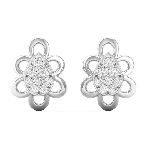 0.20 Ct Diamond Fashion Stud Earrings 9k Solid Gold