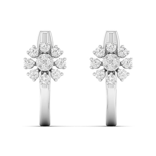 0.25 Ct Diamond Fashion Stud Earrings 9k Solid Gold