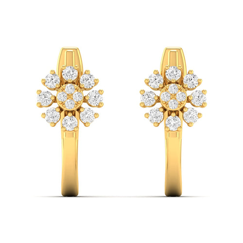 0.25 Ct Diamond Fashion Stud Earrings 9k Solid Gold